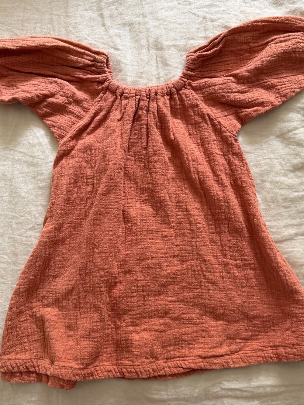Gillia Coral Gauze Dress